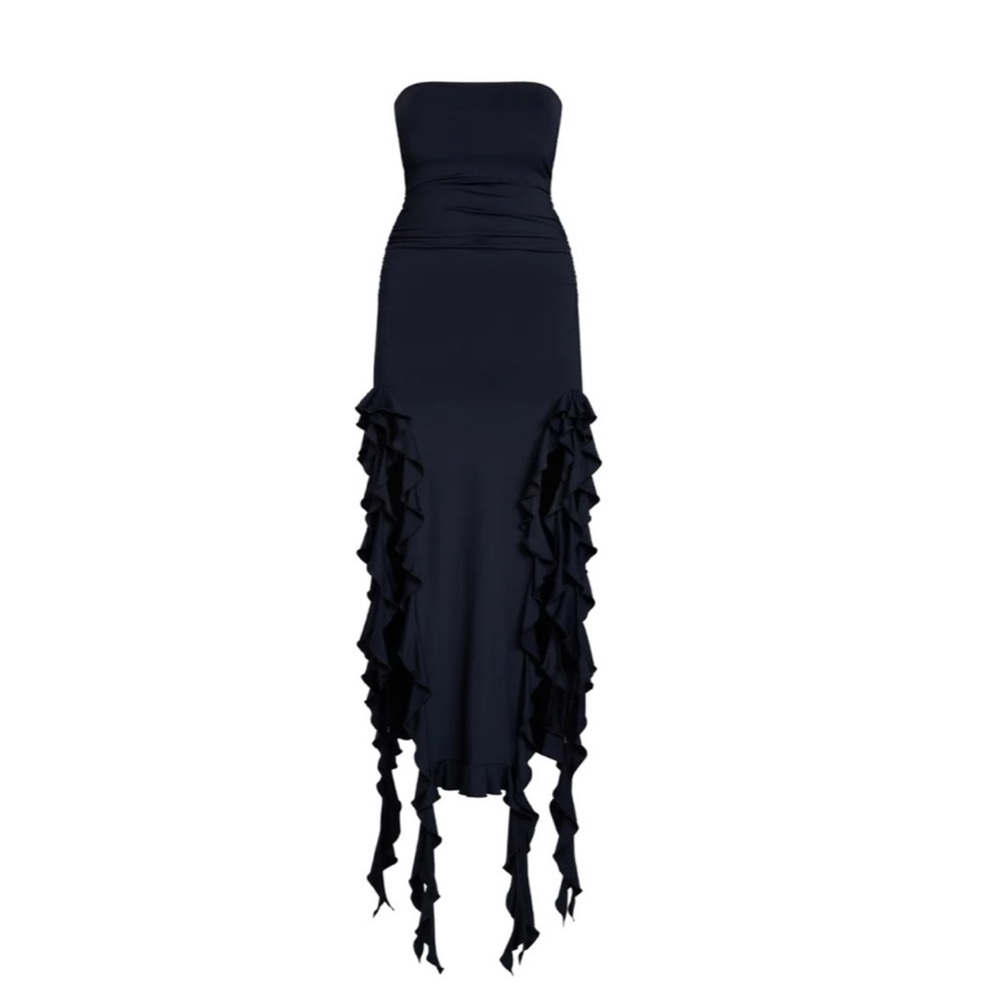 LionessElegant Black Strapless Dress size medium excellent - Picture 4 of 11